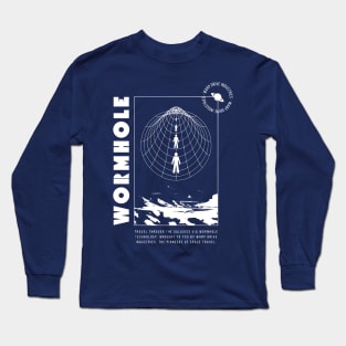 Wormhole Design (white print) Long Sleeve T-Shirt